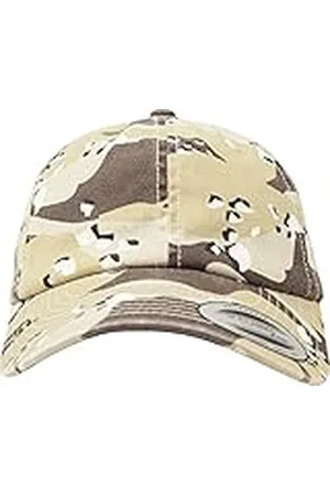 Flexfit Unisex låg profil camo tvättad keps, retro ökenkamo, en storlek, , one size