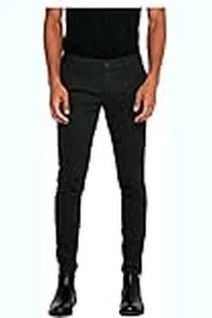 Only & Sons Chino byxor ONSMARK föryngrar chinobyxor, Grå (mörkgrå melange), 32W / 32L