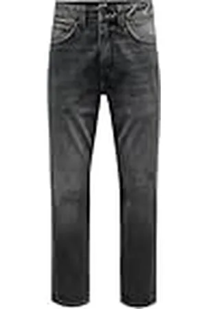 Only & Sons Male Relaxed Fit Jeans ONSYOKE rakt skurna jeans, , 33W / 32L