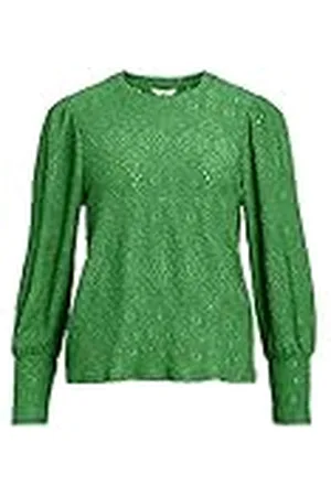 Object OBJFEODORA L/S TOP NOOS blus, fjärrgrön, M, , M