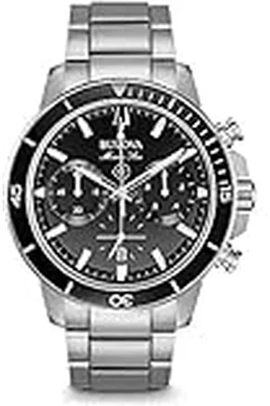 BULOVA Herr kronograf kvartsklocka med rostfritt stålrem 96B272