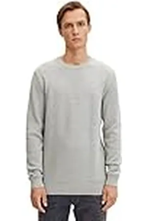 TOM TAILOR Herr Basic stickad tröja med struktur 1032302, , M