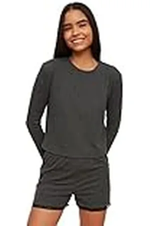 Trendyol Kvinnors spets detailed stickad pyjamas pyjamas-set M