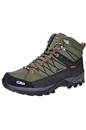 CMP Rigel Mid Trekking Shoes WP, Walking Shoe, Olive-Flame, 40 EU, , 40 EU