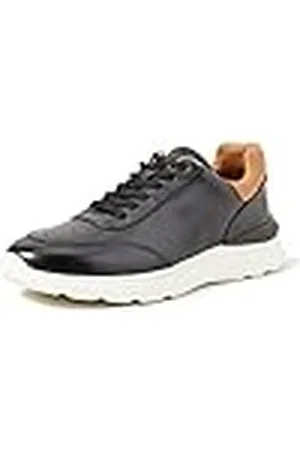 Clarks Sprintlitelace sneakers för män, Svart läder, 40 EU