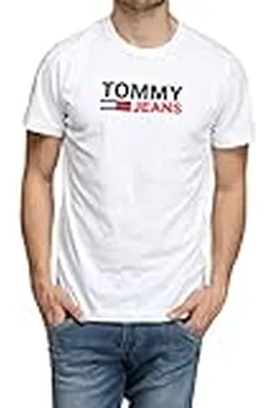 Tommy Hilfiger Tommy Jeans TJM REG CORP LOGO TEE, S/S T-Shirts Man, (White), M, , M