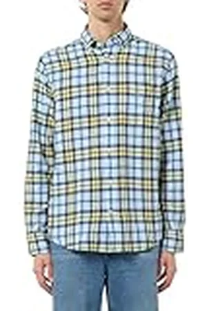GANT REG COTTON LINEN CHECK SHIRT, , 3XL