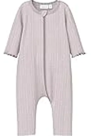 NAME IT Baby flicka Nbfwossa ull/silke ribbstickad nattdräkt sovsparkdräkt, , 50
