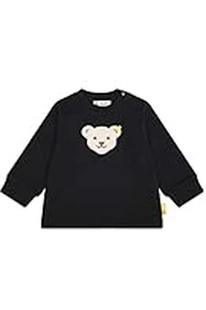 Steiff Unisex babyhuva teddyhuvud utan squeezer sweatshirt, marinblå, 74 cm