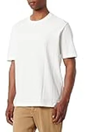 Armani Exchange Jacquard Grid för män med vertikal staplad Ax Logos Oversized fit T-shirt, , L