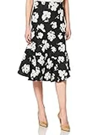 İpekyol Kvinnors asymmetrisk höjd blommig jacquard kjol, , 38