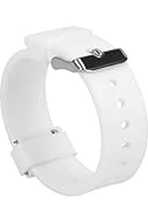 mumbi Klockarmband 22 mm silikon, ersättningsarmband för klockor, vitt