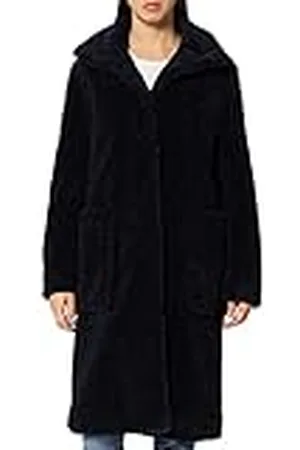 HUGO BOSS Dam C Cetedy Relaxed-fit teddyrock i fuskpäls, , 42