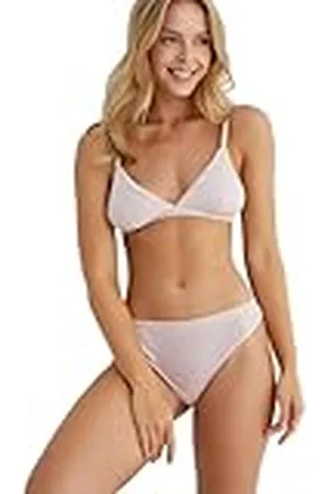 Koton Dam viskosblandning ribbed trosor briefs, , XS