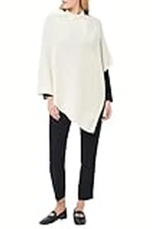 Caroll Asymmetrisk kashmirblandad poncho, , One size