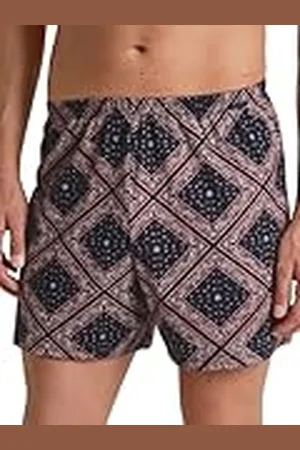 Calida Prints Jersey-boxershorts utan gylf för män, av 100% bomull, , 46-48