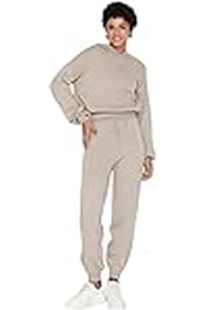 Trendyol Dam dam vanligt stickat tvådelat set koordinerad outfit, , L (förpackning med 2), , L
