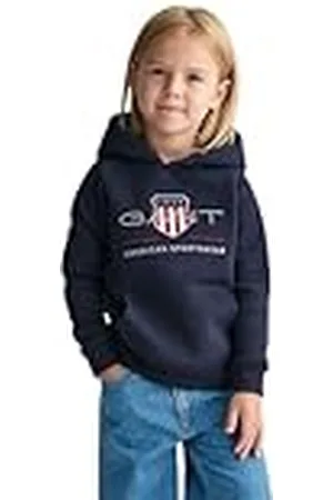 GANT Unisex barn arkiv sköld raglan huvtröja huvtröja, , 92