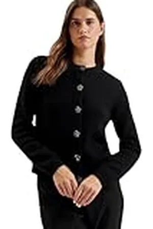 Ted Baker Kvinnors Wmk-jaycey-rosa knapp rund hals cardigan tröja, , 34 SE
