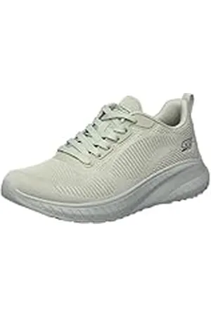 Skechers Bobs Squad Chaos Face Off dam Sneaker, Sage Engineered Knit, 38 EU