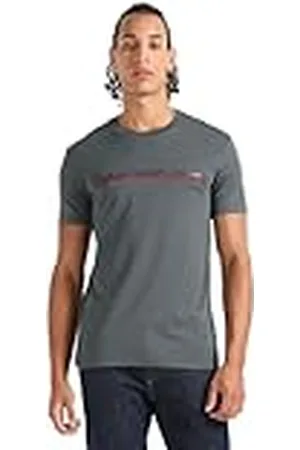 Calvin Klein Jeans Herr blandad institutionell logotyp T-shirt S/S stickade toppar, , S