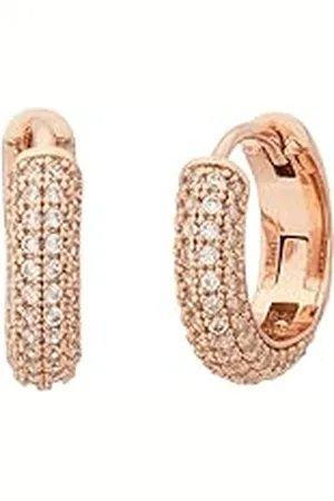 Kate Spade Pave Mini Huggies, Clear/Rose