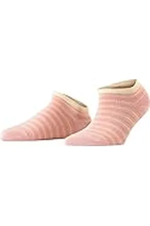 Falke Damsneakers Stripe Shimmer – bomullsblandning, 1 par, versch. färger, storlek 35–42 – raffinerade, flerfärgade ränder, mjuk, fin bomull