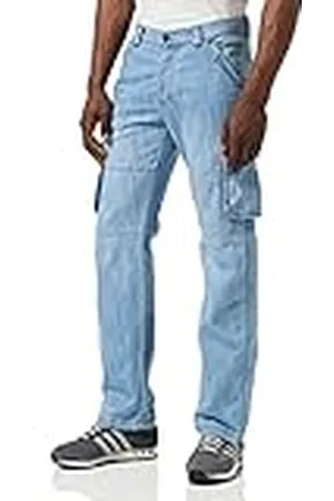 Enzo Cargo Combat Jeans för män, , 48W x 30L
