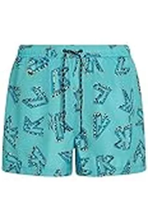 Karl Lagerfeld Karl AOP kortshorts, Karl AOP Blue Curacao, M, Karl Aop Blue Curacao, M