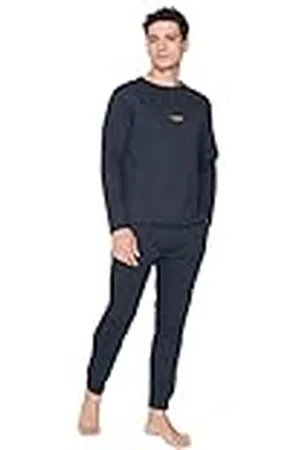 Trendyol Herr herr enfärgad stickad tröja-byxor pyjamasset, , L, , L