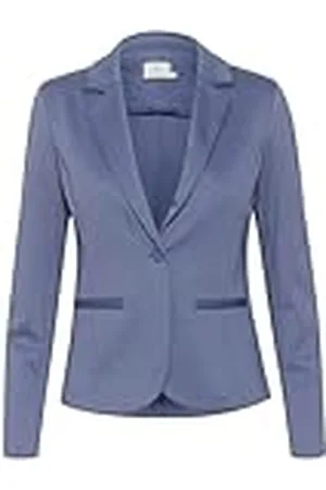 Kaffe Kvinnors kavaj jersey single-breasted notch lapel vanlig passform långa ärmar, , XXL