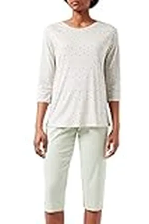Calida Damer Blooming Nights pyjamas-set, Tender grön, 36