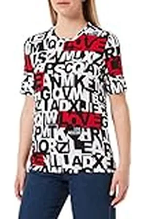 Moschino Dam-tryckt allover bokstäver t-shirt, , 44