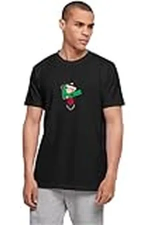 Merchcode T-shirt för män, Peanuts Charlies presents basic rund hals, t-shirt, normal passform, bomull 100%, M, , M