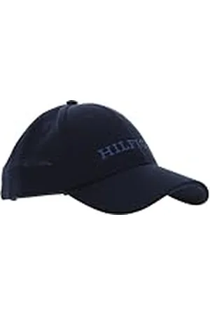 Tommy Hilfiger Herr TH MONOTYPE Jersey 6 Panel Cap Cap, Rymdblå, OS, , en storlek