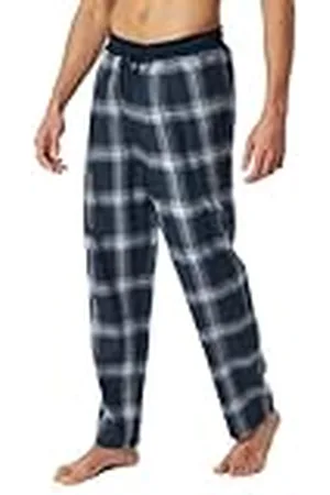 Schiesser Långa sovbyxor för män mjuk flanellblandning + relax pyjamasunderdel, , 58