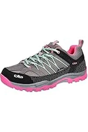 CMP Unisex barn Rigel Low Wp trekking & vandringskängor, Cemento Pink Fluo, 38 EU
