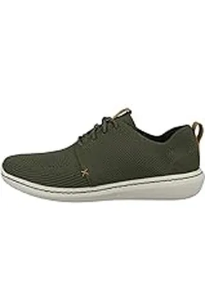 Clarks Herr Step Urban Mix Sneaker, Grön kaki - 45 EU