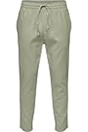 Only & Sons ONSLINUS Crop 007 COT LIN PNT NOOS, , XL