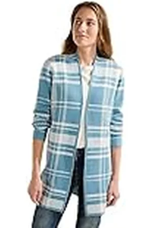 CECIL Lång cardigan rutig, , M
