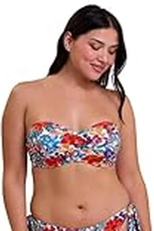 Sans Complexe Bandeau-baddräktströja, med bygel-Curaçao-flerfärgad, , 85C