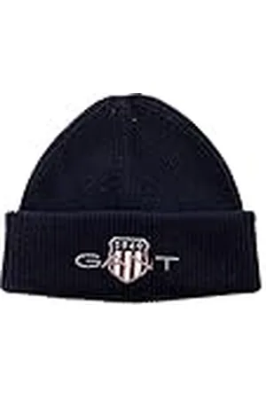 GANT Unisex arkiv sköld bomull beanie-mössa, , one size