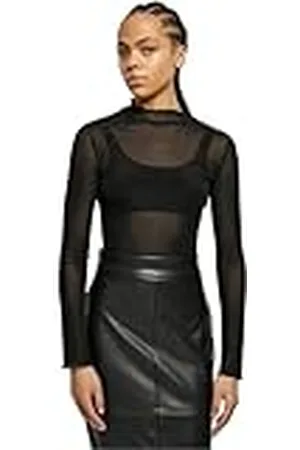 Urban classics Dam Body Ladies Mesh Turtleneck Body 3XL, , 3XL