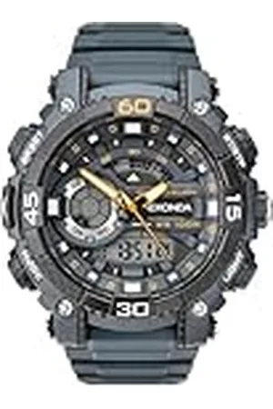 Sekonda Malvern 49 mm Ani-Digi Quartz lätt sportklocka med bakgrundsbelysning dag datumfunktion larm stoppur 100 m vattentålig, , armband