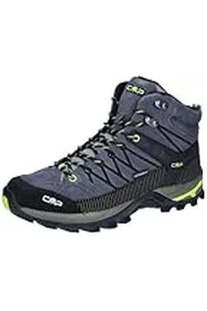 CMP Rigel Mid Trekking Shoes WP, Walking Shoe, Grey-Yellow Fluo, 41 EU, , 41 EU