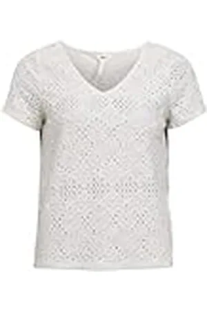 Object Dam Objfeodora S/S V-hals topp Noos blus, , XS
