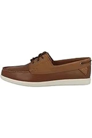 Clarks Bratton Boat Loafers, Dark Tan, 10.5 UK, , 45 EU