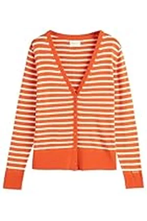 GANT FINE stickad randig kofta, , XL