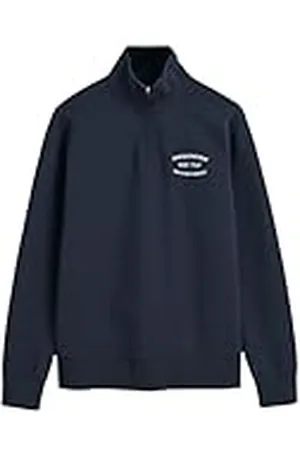 GANT SMALL Graphic Sweat halv dragkedja, , 3XL