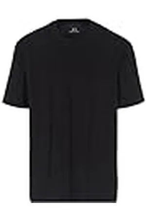 Armani Exchange Jacquard Grid för män med vertikal staplad Ax Logos Oversized fit T-shirt, , XXL